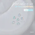 Macro de strass en cristal K9 aurore en forme de goutte 8x6mm pour décoration d'ongles - Goutte d'Eau