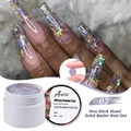 Detail of 03# Solid Builder Nail Gel with glitter for sculpting and easy extension - 15ml / Non-stick Glitter Extension Gel 03 (Multicolor Sequin)