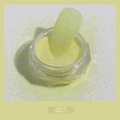 Macro shot of pale yellowish-green fine nail glitter powder with sugar coating effect - Pale Yellow Green (07)