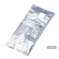Pack de 100 láminas de aluminio plateadas para quitar esmalte de uñas con algodón - 100 Piezas