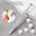 Silver metal nail art sponge brush pen with non-slip handle for gradient ombre effects - Nail Art Sponge Gripper