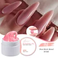 Detailed texture of non-stick solid extension gel in nude pink 04 shade for nail art - Non-Sticky Solid Color 04 (Nude)