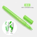 Detail of light green nail art graffiti pen 03 showing matte and glossy top coat effects - 03 Light Green