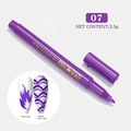 Detail macro view of purple nail art graffiti pen 07 with 3.5g ink capacity - 07 Purple