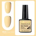 Glossy and matte ginger yellow gel nail polish 7.5ml effects shown in B018 shade - B018 Ginger Yellow
