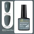 Professional haze blue nail gel polish in matte and glossy finishes, 7.5ml soak-off UV LED - B023 Haze Blue