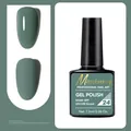 Grayish Bean Green nail polish B024 in 7.5ml bottle with glossy and matte finish - B024 Grey Bean Green