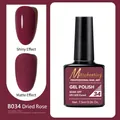 Deep rose gel nail polish in glossy and matte finishes, 7.5ml bottle for UV/LED curing - B034 Withered Rose
