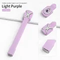 Detailansicht des lila 3-in-1 Katzenaugen-Nagelmagnet-Tools mit Mehrfach-Magnetspitzen - Helllila 3-in-1 Fancy Katzenauge Magnet
