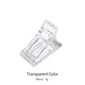 Transparent nail clip for poly gel extensions weighing approximately 4 grams - Clear
