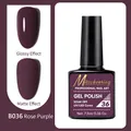 Misscheering Rose Purple UV Gel Polish B036 in gloss and matte finish, 7.5ml bottle - B036 Rose Purple
