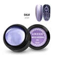 Gel metallico viola per nail art in vasetto da 8ml per decorazioni unghie professionali - Gel di Pittura Metallica Viola 06