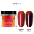 Misscheering DPB-10 dipping powder set in vibrant orange red and aurora purple finish - Orange Red Symphony (DPB10)