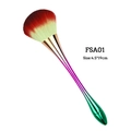 FSA01 bunter Make-up-Pinsel mit Farbverlauf für Puder und Rouge Größe 4.5x19cm lang - FSA-01 Elektroplattierter Farbverlauf (Mehrfarbig)