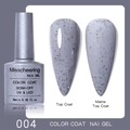 Smalto gel da 8ml grigio chiaro 004 effetto granelli di sale lucido e opaco - Sabbia di Sale Marino 04 (Grigio Chiaro)
