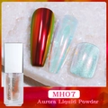Details des Aurora Liquid Powder Modell MH07 mit metallischen und irisierenden Effekten - MH07-Rot-Grün Verlauf (Magische Flüssigkeit 07)