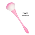 Pink gradient nail dust brush with slender handle, size 4.5x19cm, model FSA05 - FSA-05 Pink Handle Pink White Gradient Hair