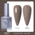 Sea salt sand texture nail gel 007 in glossy and matte finish effects - Sea Salt Sand 07 (Mocha Brown)