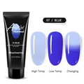 Thermisch kleurveranderende nagelverlenging gel in blauw 07 15ml voor UV LED lampen - 07 Blauw