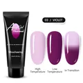 Thermische kleurveranderende poly nagelgel in tint 03 violet met gradiënteffecten - 03 Violet