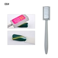 Magnetic nail art tool with grey handle and rectangular head for cat-eye gel polish effects - Gray Long Handle Thickened Magnet (08#)