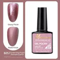 Misscheering 7.5ml UV/LED gel polish in B057 purple glitter with matte and glossy finish - B057 Enchanting Purple Diamond Shimmer