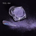 Polvere glitter laser viola TCL-04 per unghie con effetto olografico scintillante - Viola Olografico (TCL-04)