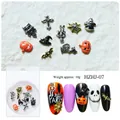 Halloween nail art charms set with pumpkin bat and skull alloy mixed accessories - Halloween Pumpkin Bat Style (HZHJ-07)