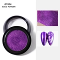 Lila festes Nagelpuder GT004 mit metallischem Chrome-Glanz und Wellen-Effekt-Oberfläche - Lila (GT004)