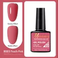 Peach pink gel nail polish in 7.5ml bottle with matte and glossy finish effect - B003 Peach Pink