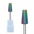Rainbow alloy nail drill bit for cuticle removal and fast gel polish removal - Hk-10 Grinding Head