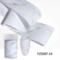 White marble pattern nail transfer foil set with storage case for DIY nail art - White Marble Pattern (TZ0287-14)