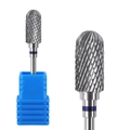 Carbide nail drill bit with blue ring for cuticle removal and gel polish removal - Hk-40 Grinding Head