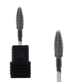 Dual-direction alloy nail drill bits with cross-cut texture for cuticle removal - Hk-48 Tungsten Carbide Grinding Head
