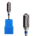 Tungsten carbide nail drill bit with blue ring indicator and cylindrical rotary shape - Hk-54 Grinding Head