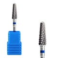 Professional tungsten carbide nail drill bit with fine cross-cut and blue ring marker - Hk-55 Grinding Head