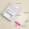 Coffret cadeau rose pour ongles avec autocollants et mini lime à ongles incluse - Style Dessert Rose (ZH-06)