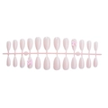 Pink gradient press-on nails set with 3D bows minimalist sweet style 24 pieces - Pink Gradient 3D Bow Style (2XB1-13328)