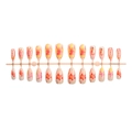 Almond shaped press-on nails set with ocean summer hand-painted patterns 24pcs - Ocean Animal Pattern (1XB1-13151)