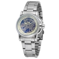 Orologio automatico skeleton da donna in acciaio inossidabile argento lucido - Argento