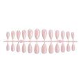 Faux ongles amande rose clair avec nœuds blancs et perles argentées, lot de 24 - Style Nœud Perle Ombré Rose Blanc (1XB1-2504-014)