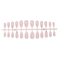 Set di 24 unghie finte a mandorla French con punte bianche, glitter argento e strass - Stile Perla Glitterata Bianca Francese (XA-100-25)