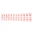 Halloween press-on nails set with pumpkin and ghost patterns on 24 pieces over white background - Halloween Skull & Pumpkin Style (XE-96-31)