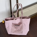 Roze shopper met luipaardprint, grote capaciteit voor woon-werkverkeer en dagelijks gebruik - Black Label Dubbelzijdige Grote Stijl (Roze Luipaard) / Roze Luipaard