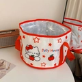 Baignoire à pieds pliable thermique avec motif Hello Kitty et poignées rouges - Chat Étoilé