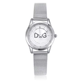 Orologio da donna argento alla moda con numeri romani e cinturino in maglia acciaio - Stile Argento (01)