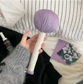 Handheld purple moxa massage hammer with woven handle for muscle relief and relaxation - Purple