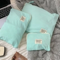 Three-piece mint green travel organizer set made of water-resistant nylon with zippers - Small / Mint Green