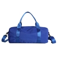 Borsa sportiva cilindrica blu reale in nylon con tracolla regolabile e manici fissi - Blu Piccolo