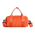 Alla moda borsa a cilindro in nylon arancione brillante per sport e fitness - Arancione Piccolo